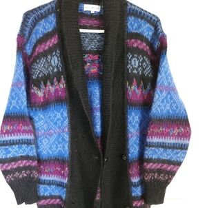 WHITE Stag Vintage Mohair Cardigan S